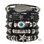 Modèle 1 de l'ensemble de bracelets Johnny Hallyday
