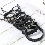 Variété de bracelets inspirés de Johnny Hallyday, style unique
