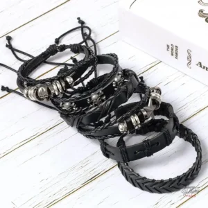 Variété de bracelets inspirés de Johnny Hallyday, style unique