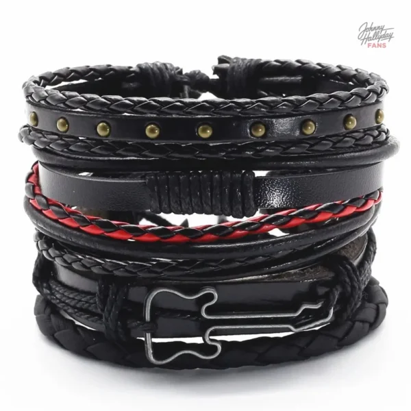 Ensemble de bracelets Johnny Hallyday - 7 modèles