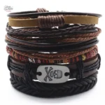 Set de 7 bracelets inspirés par Johnny Hallyday
