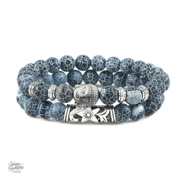 Ensemble de 15 bracelets, style Bouddha, hommage musical