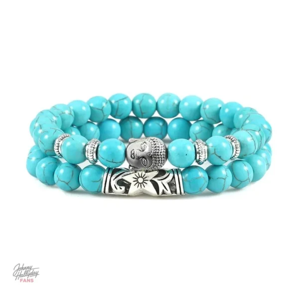 Ensemble de bracelets Johnny Hallyday Bouddha - vue 2