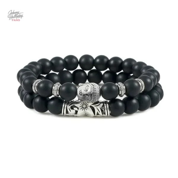Bracelet Johnny Hallyday modèle Bouddha, style unique
