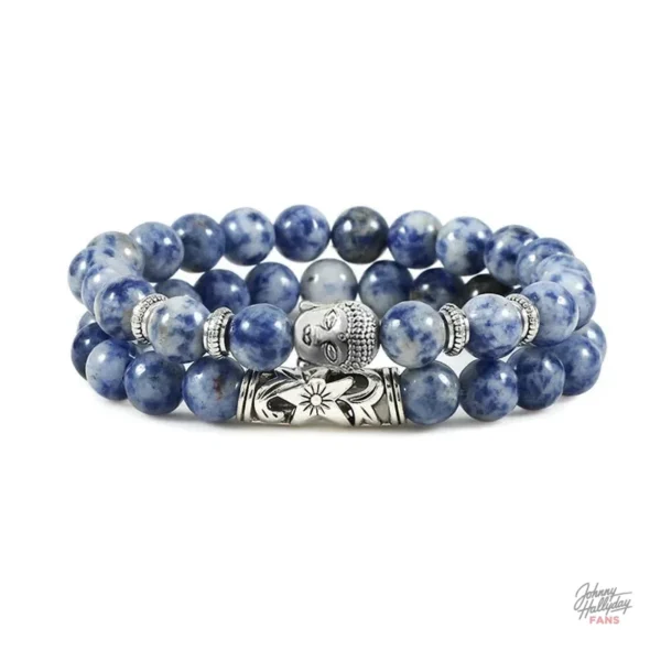 Bracelet Bouddha inspiré par Johnny Hallyday, design original