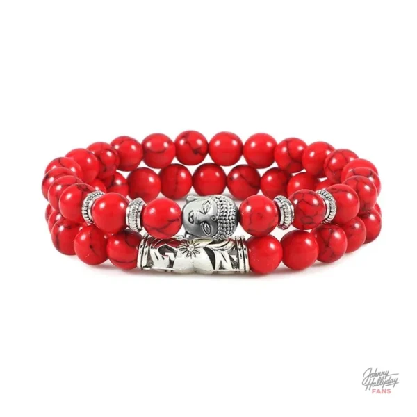 Modèle de bracelet Bouddha, collection Johnny Hallyday