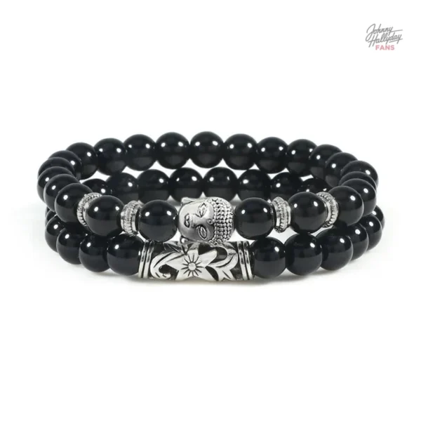 Bracelet Johnny Hallyday, inspiration spirituelle Bouddha