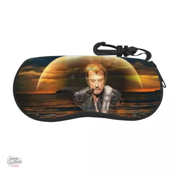 Johnny Hallyday étui à lunettes - Look rock'n'roll