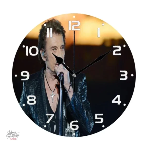 Horloge Johnny Hallyday avec logo stylisé