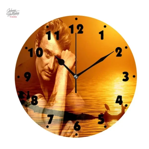 Horloge Johnny Hallyday avec design unique