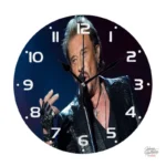 Horloge Johnny Hallyday avec portrait emblématique