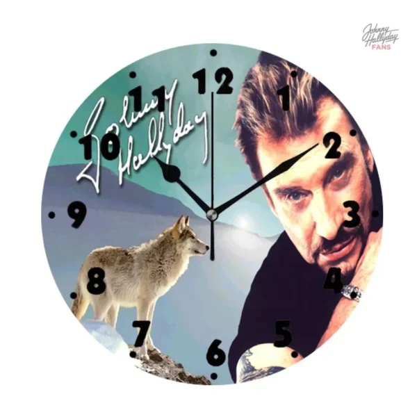 Horloge Johnny Hallyday au style moderne