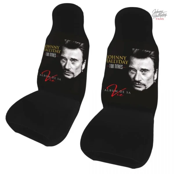 Housse de siège personnalisée Johnny Hallyday