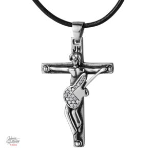 Modèle 2 du collier pendentif Johnny Hallyday Croix