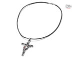 Collier Croix guitare hommage à Johnny Hallyday