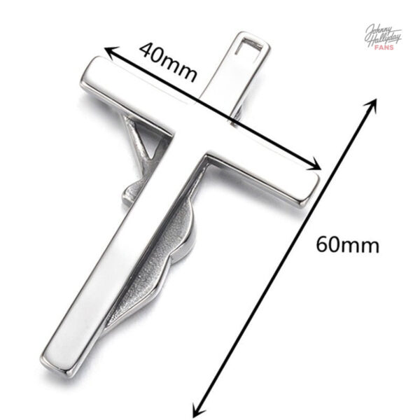 Modèle 4 du collier pendentif Croix guitare Johnny Hallyday
