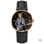 Montre Johnny Hallyday modèle 1 en noir élégant