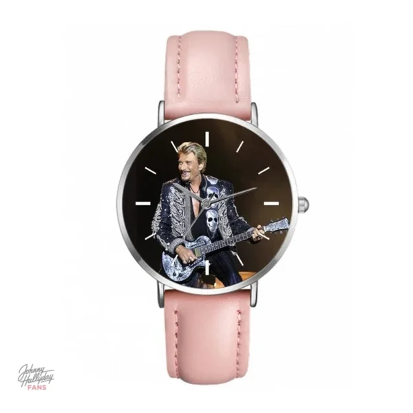 Montre Johnny Hallyday modèle 1 en rouge passion