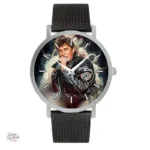 Montre Johnny Hallyday 15 avec bracelet métal bicolore