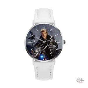 Montre Johnny Hallyday modèle 16, version bleue stylée