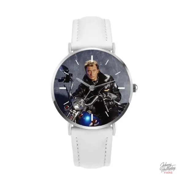 Montre Johnny Hallyday modèle 16, version bleue stylée