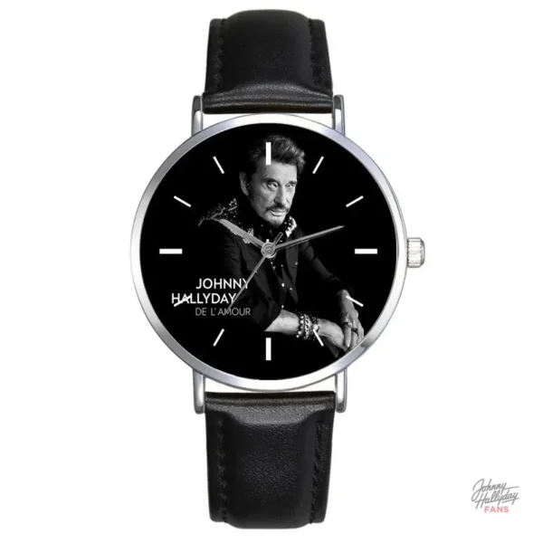 Montre Johnny Hallyday modèle 2, design élégant et intemporel