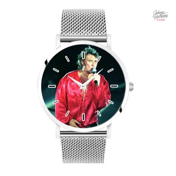 Montre métal 2 couleurs inspirée par Johnny Hallyday