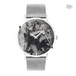 Montre Johnny Hallyday, design élégant et bracelet en deux couleurs