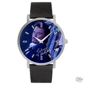 Montre Johnny Hallyday 27 - Bracelet métal bicolore