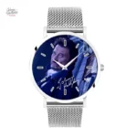 Montre bicolore Johnny Hallyday modèle 27 avec bracelet métal