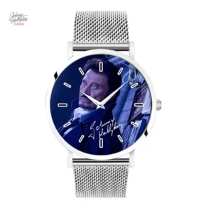 Montre bicolore Johnny Hallyday modèle 27 avec bracelet métal
