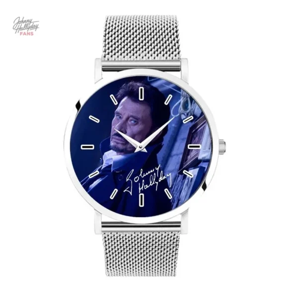 Montre bicolore Johnny Hallyday modèle 27 avec bracelet métal