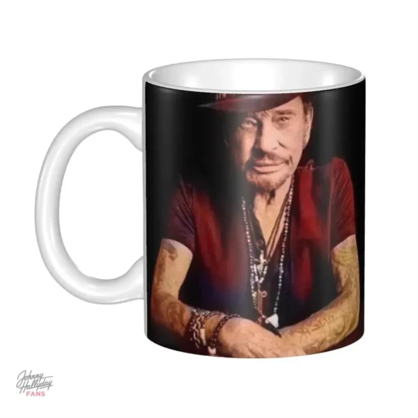 Mug Johnny Hallyday - Modèle coloré