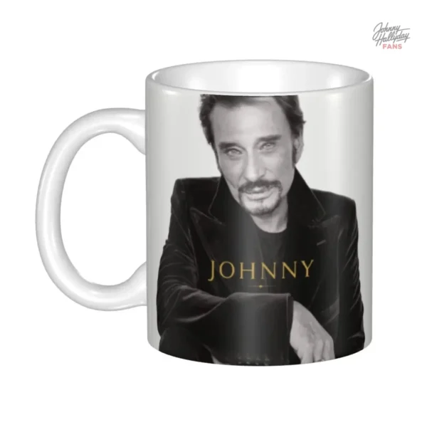 Mug Johnny Hallyday - Graphisme dynamique