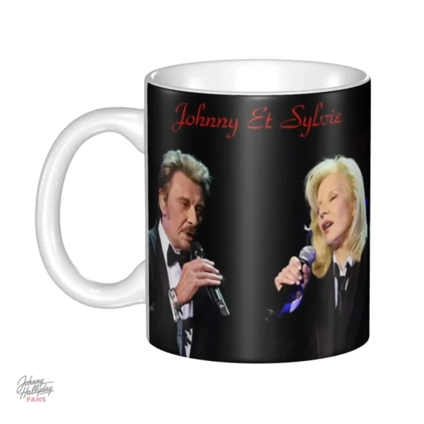 Mug Johnny Hallyday - Motif rock'n'roll