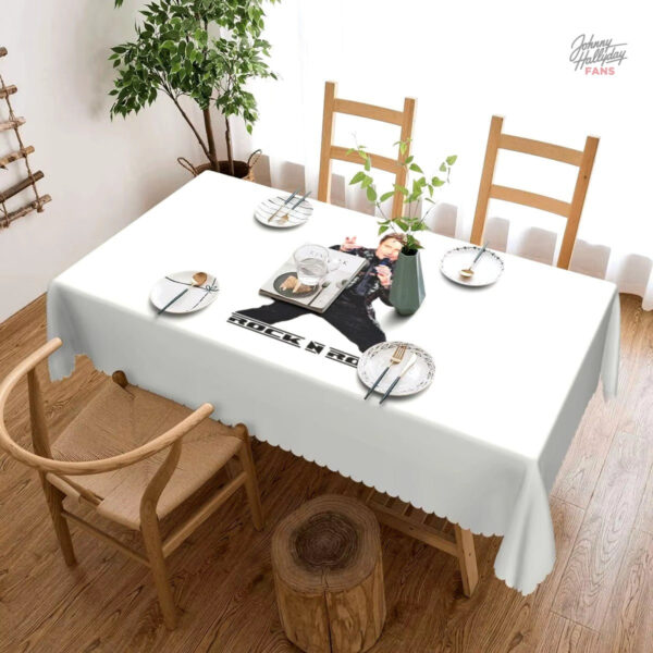 Nappe Johnny Hallyday en tissu résistant