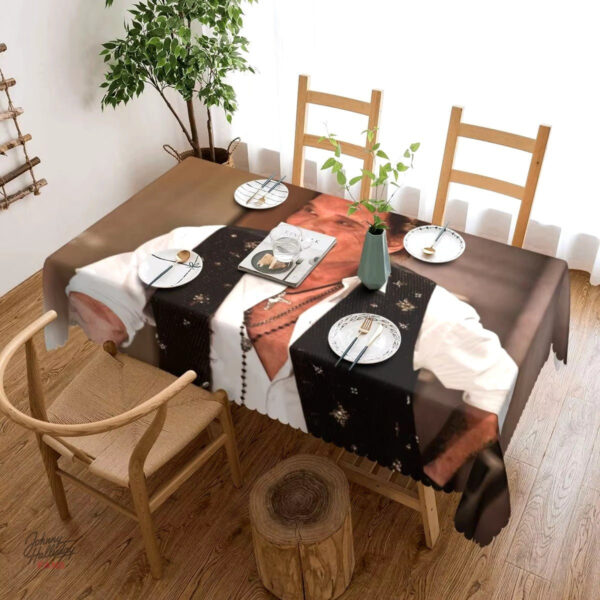 Nappe rectangulaire Johnny Hallyday 140 x 180 cm - vue 5