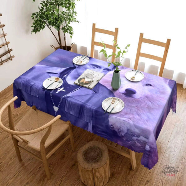 Nappe pour repas Johnny Hallyday 140 x 180