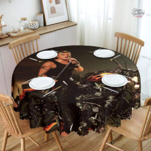 Nappe ronde Johnny Hallyday 150 cm