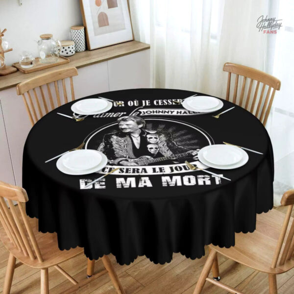 Nappe 150 cm Johnny Hallyday collection exclusive