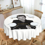 Nappe Johnny Hallyday modèle 1 ronde