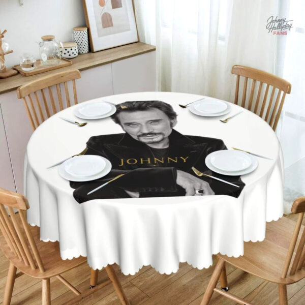 Nappe Johnny Hallyday modèle 1 ronde
