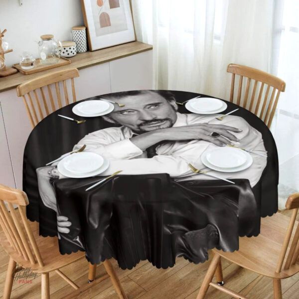 Nappe Johnny Hallyday design unique 150 cm