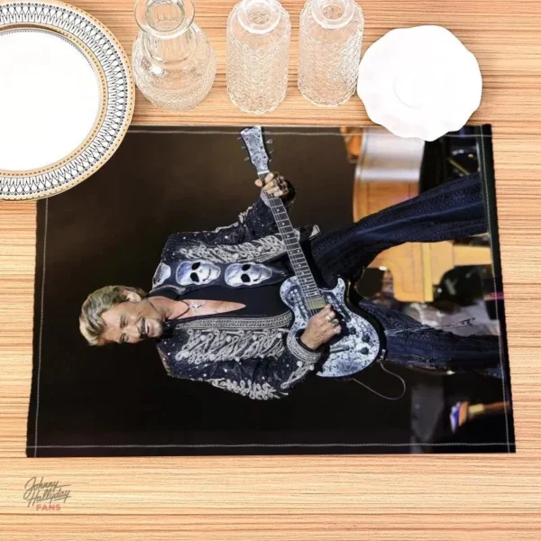 Napperon Johnny Hallyday - Modèle classique - vue 2