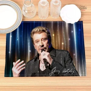 Napperon Johnny Hallyday - Design vintage