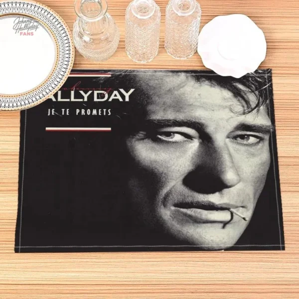 Napperon Johnny Hallyday - Hommage à l'artiste