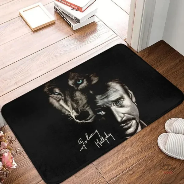 Petit tapis Johnny Hallyday 40x60 cm