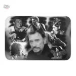 Tapis Johnny Hallyday, 40 cm x 60 cm, design moderne