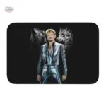 Tapis Johnny Hallyday, 40 cm x 60 cm, version 5
