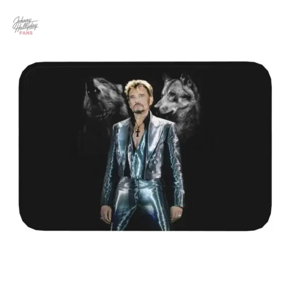 Tapis Johnny Hallyday, 40 cm x 60 cm, version 5